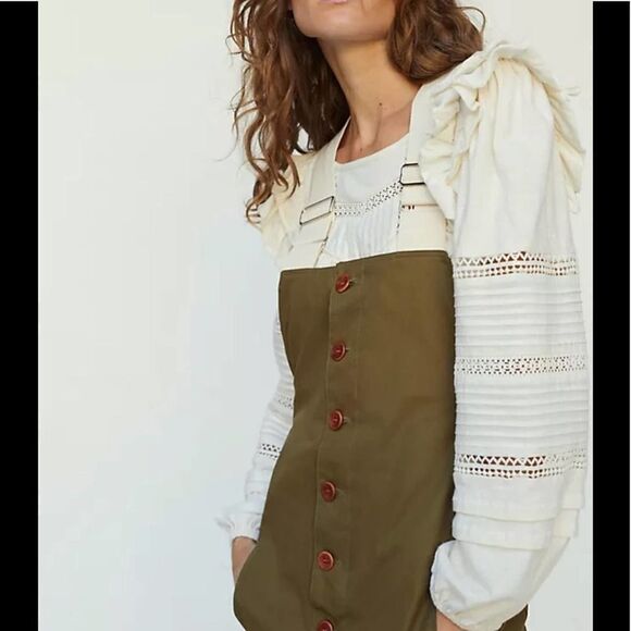 Caron Callahan Bryn Twill Jumpsuit Coverall Size XL NEW - Picture 4 of 7